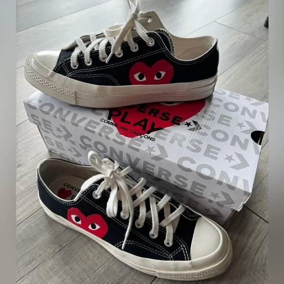 Converse x PLAY Comme des Garçons Chuck 70/ Worn 2 times only - Picture 7 of 8